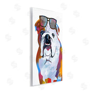 Marcus Prime | Colorful Bulldog Portrait Stylish Sunglasses