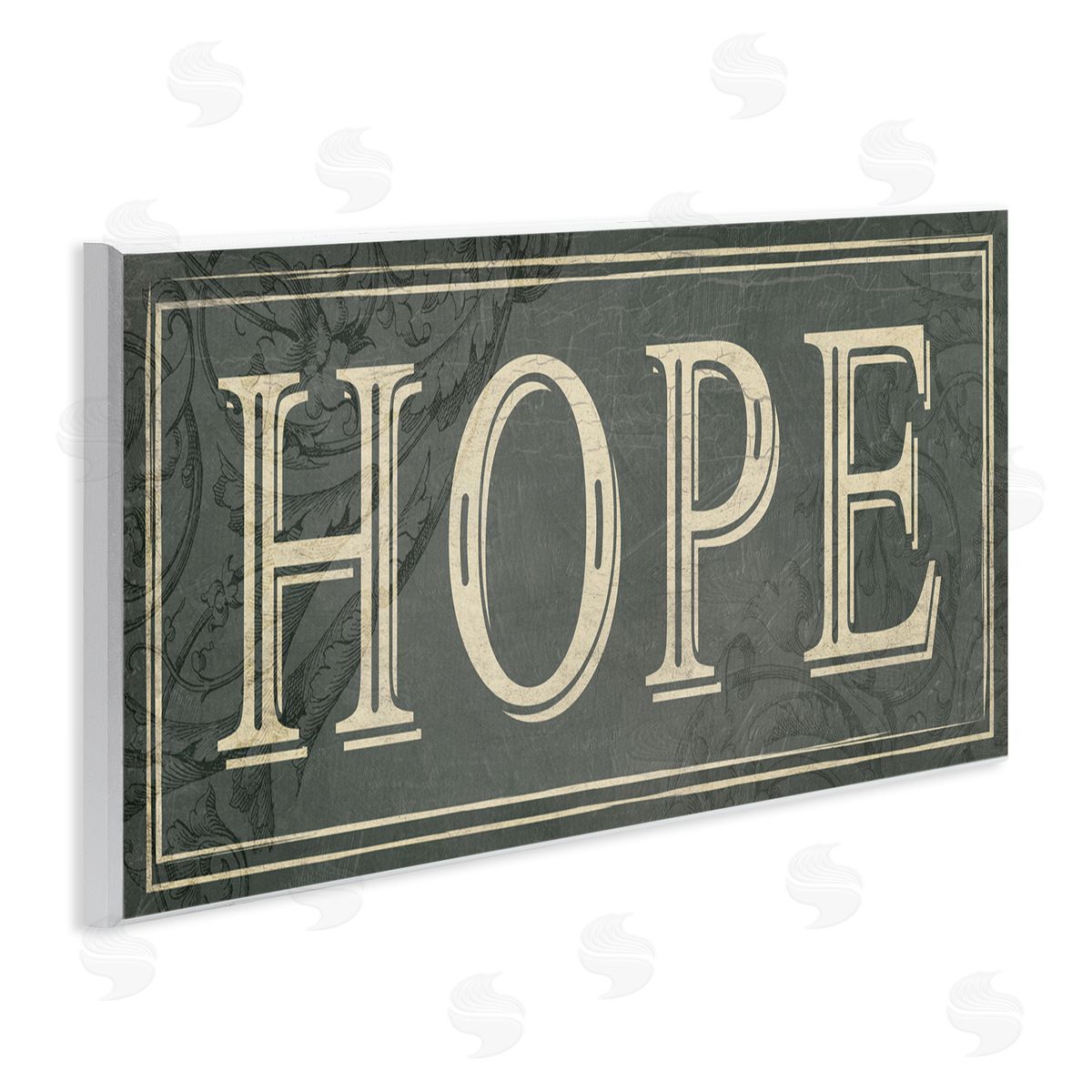 Milli Villa Elegant Hope Green Vine Details Wall Plaque Art