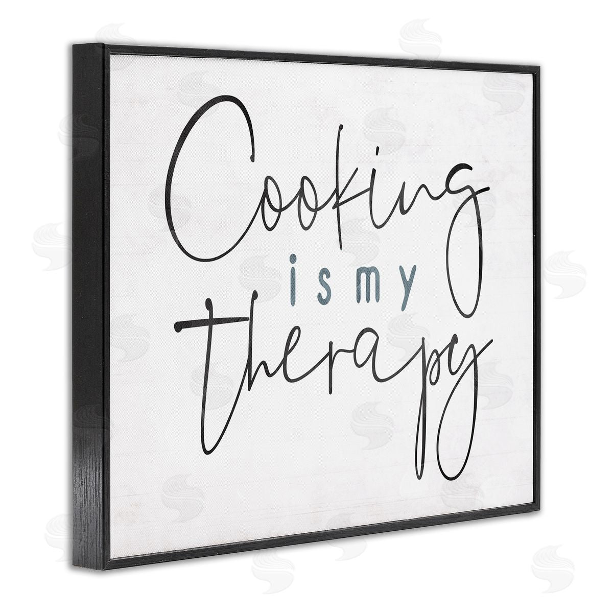 Milli Villa Cooking Is My Therapy Black White Black Framed Giclee Wall Art