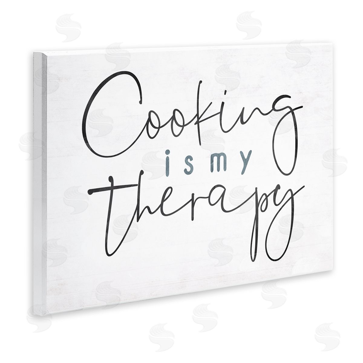 Milli Villa Cooking Is My Therapy Black White Wall Plaque Art