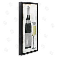 Milli Villa | Rustic Champagne Glass Painted Wood
