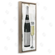 Milli Villa | Rustic Champagne Glass Painted Wood
