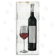 Milli Villa | Rustic Red Wine Glass Distressed