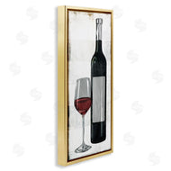 Milli Villa | Rustic Red Wine Glass Distressed