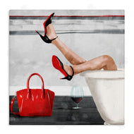 Milli Villa | Women's Fashion Bathroom Red Wine Heels