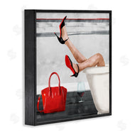Milli Villa | Women's Fashion Bathroom Red Wine Heels