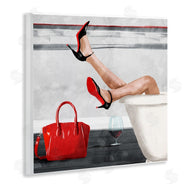 Milli Villa | Women's Fashion Bathroom Red Wine Heels