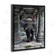 Ziwei Li | Elephant Jungle Birds Stone Columns