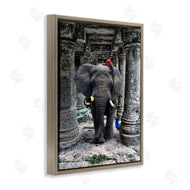 Ziwei Li | Elephant Jungle Birds Stone Columns