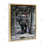 Ziwei Li | Elephant Jungle Birds Stone Columns