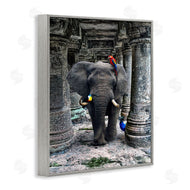 Ziwei Li | Elephant Jungle Birds Stone Columns