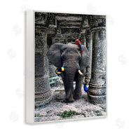 Ziwei Li | Elephant Jungle Birds Stone Columns