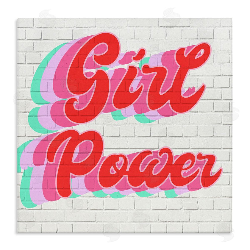 Stupell Studio | Girl Power Color Pop Bricks