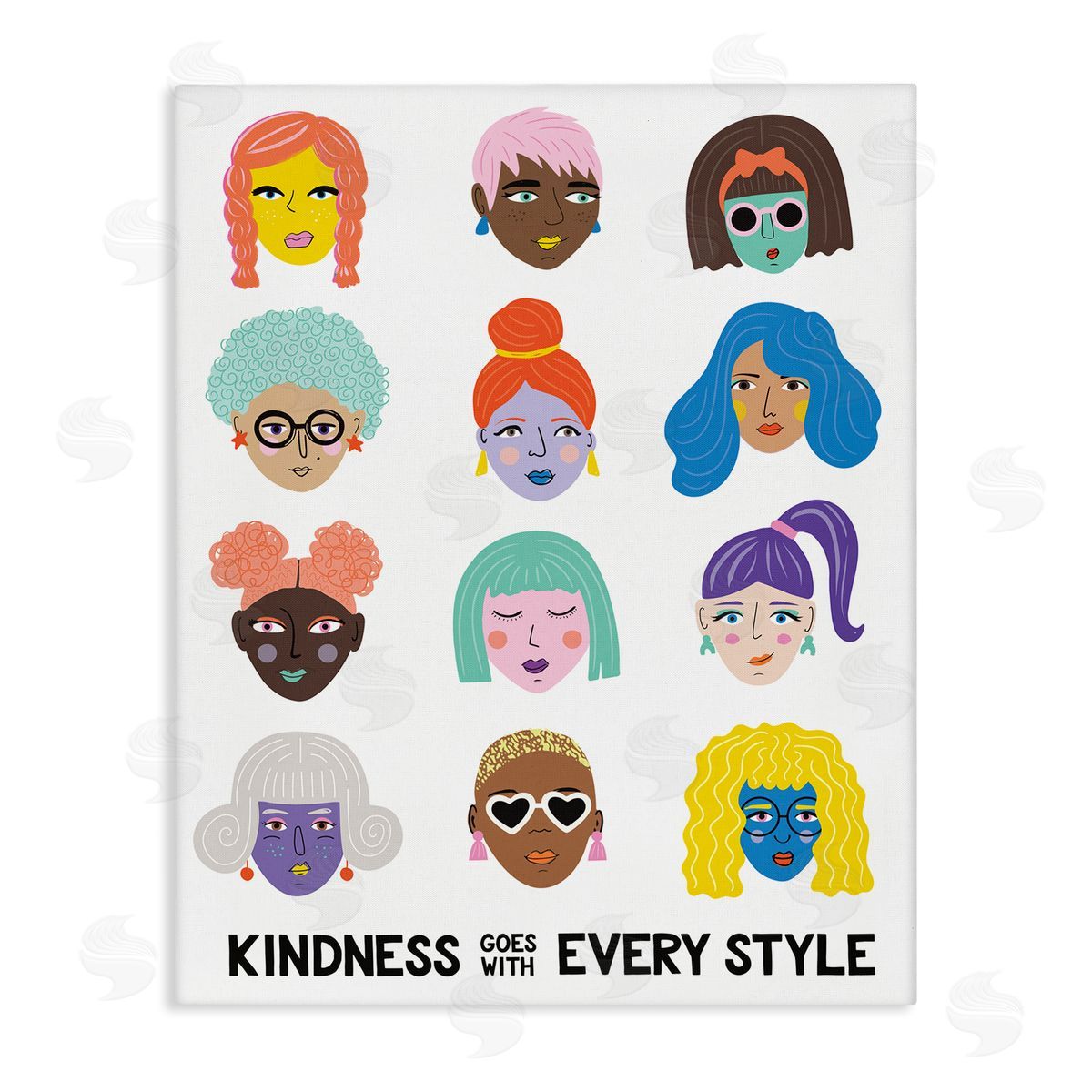 Nadia Hassan Kindness Every Style Inclusive Female Portraits Canvas Wall Art