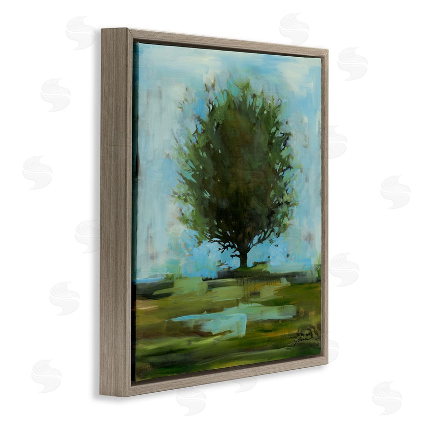 Liz Jardine | Large Round Tree Abstract Landscape