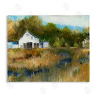 Liz Jardine | White Farmhouse Landscape Rustic
