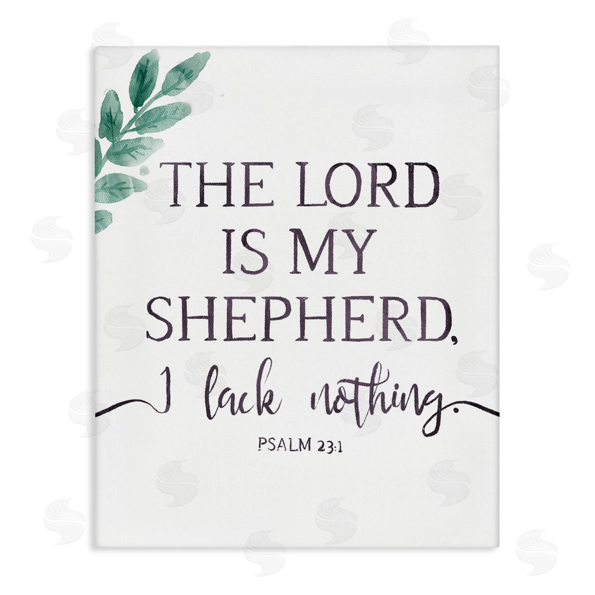 OnRei Lord Is My Shepherd Faith Greenery Canvas Wall Art