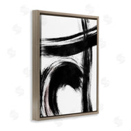 OnRei | Black Brush Strokes Pink Detail