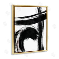 OnRei | Black Brush Strokes Pink Detail