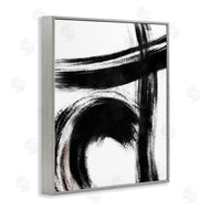 OnRei | Black Brush Strokes Pink Detail