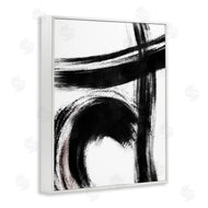 OnRei | Black Brush Strokes Pink Detail