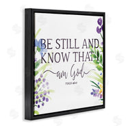 OnRei | Be Still Faith Based Purple Florals