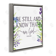 OnRei | Be Still Faith Based Purple Florals
