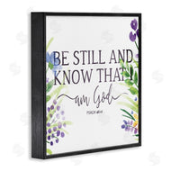 OnRei | Be Still Faith Based Purple Florals