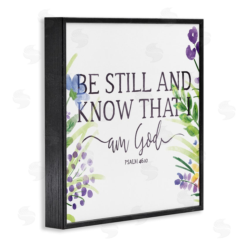 OnRei | Be Still Faith Based Purple Florals