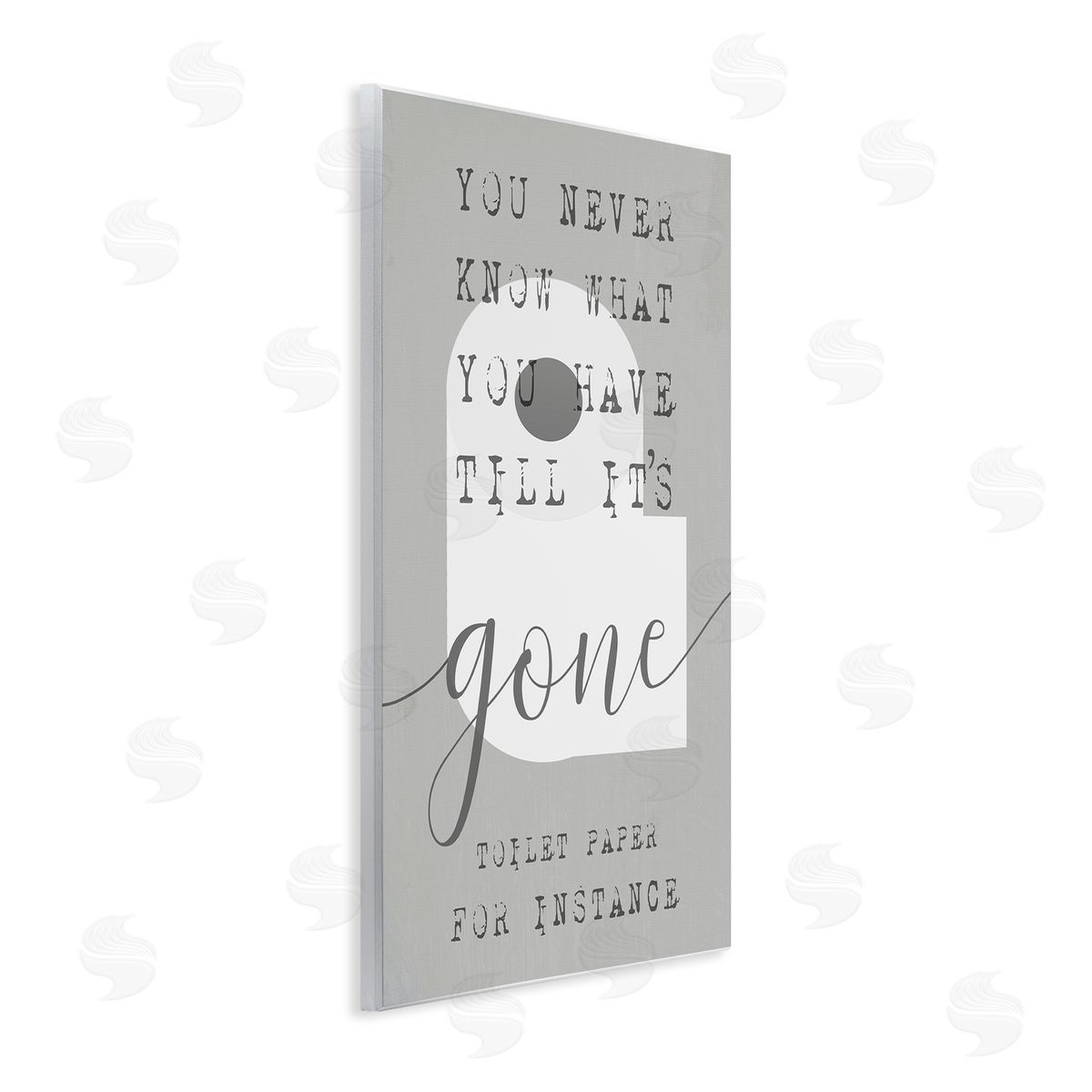 Stupell Studio Till It's Gone TP Bathroom Sign  Wall Plaque Art