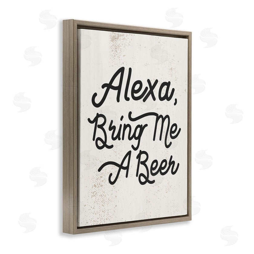 Stupell Studio | Alexa Bring Me Beer Kitchen Sign