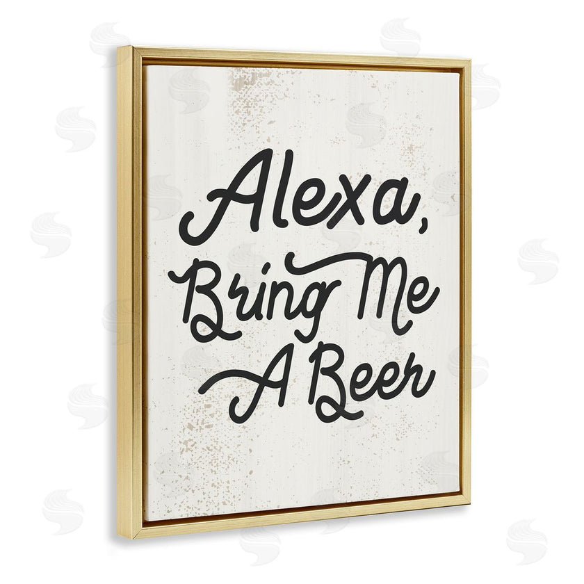 Stupell Studio | Alexa Bring Me Beer Kitchen Sign