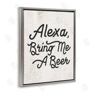 Stupell Studio | Alexa Bring Me Beer Kitchen Sign