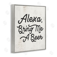 Stupell Studio | Alexa Bring Me Beer Kitchen Sign