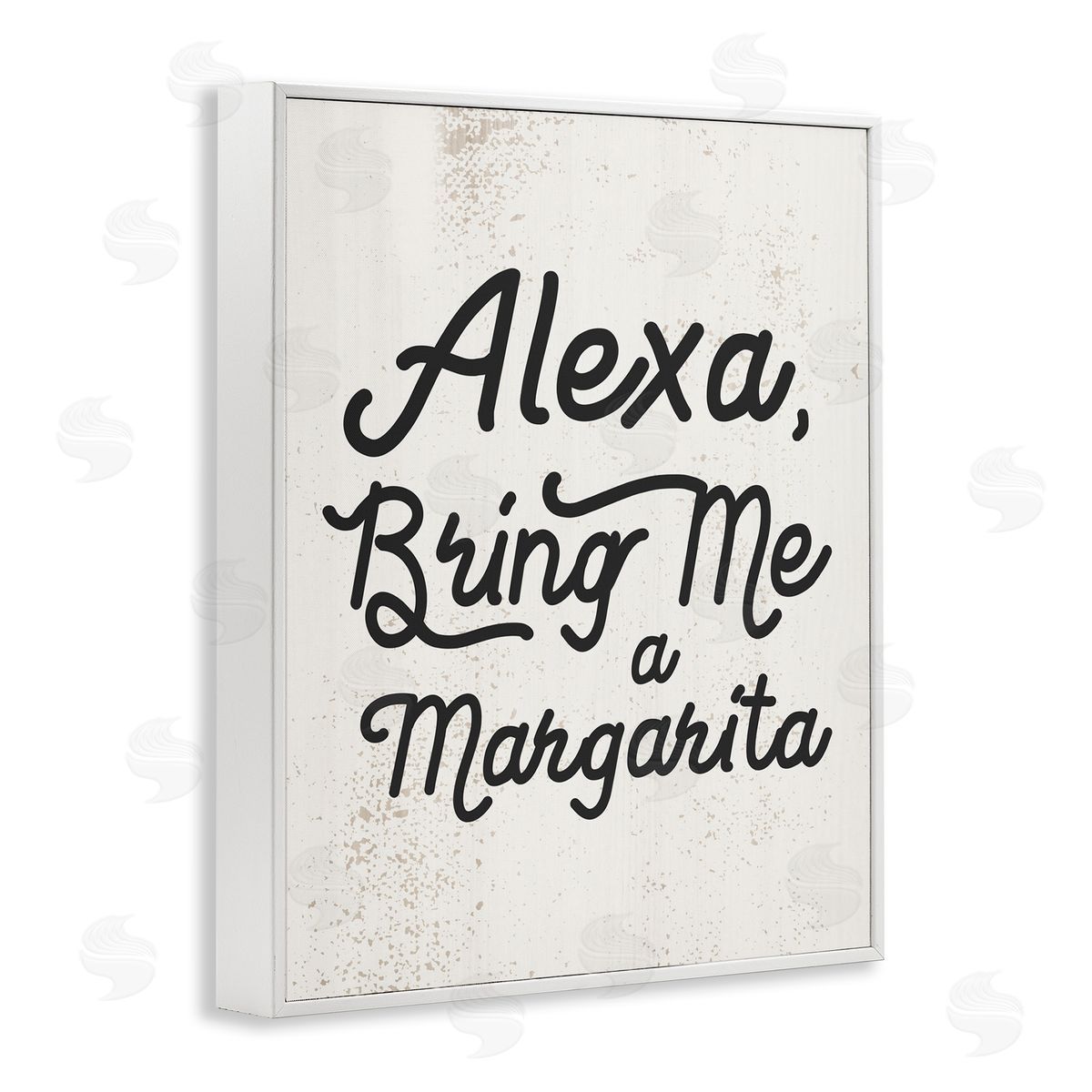 Stupell Studio Alexa Bring Me Margarita Kitchen Sign White Framed Giclee Wall Art