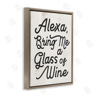 Stupell Studio | Alexa Bring Me Wine Kitchen Sign
