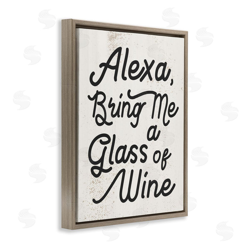 Stupell Studio | Alexa Bring Me Wine Kitchen Sign