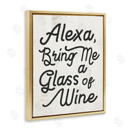 Stupell Studio | Alexa Bring Me Wine Kitchen Sign
