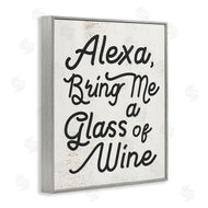 Stupell Studio | Alexa Bring Me Wine Kitchen Sign