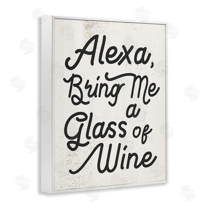 Stupell Studio | Alexa Bring Me Wine Kitchen Sign