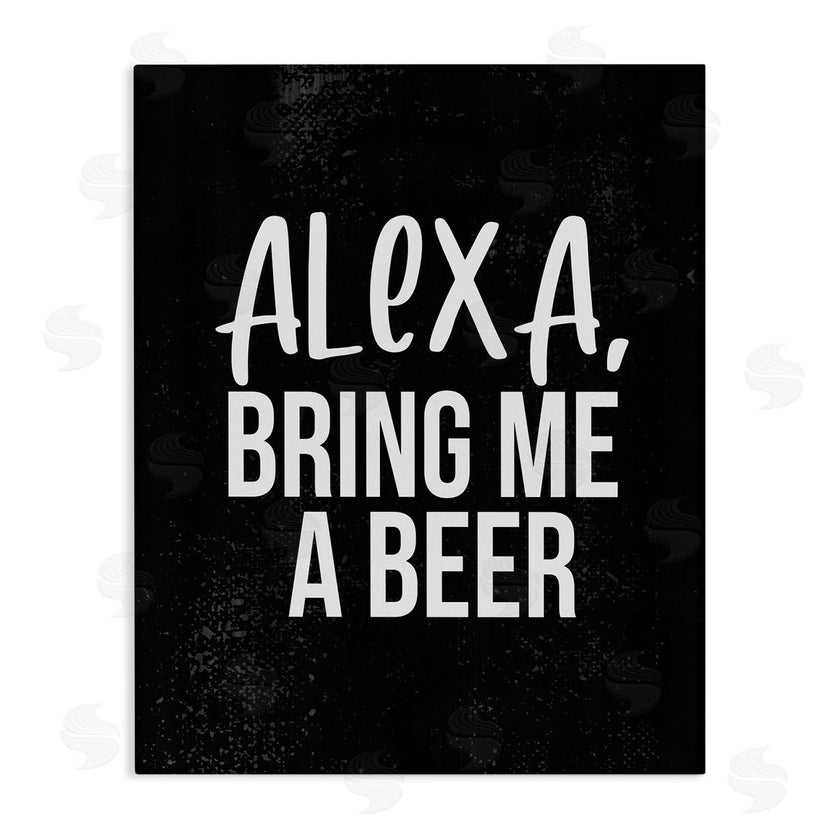 Stupell Studio | Alexa Bring Beer Chalk Style Design