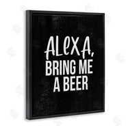 Stupell Studio | Alexa Bring Beer Chalk Style Design