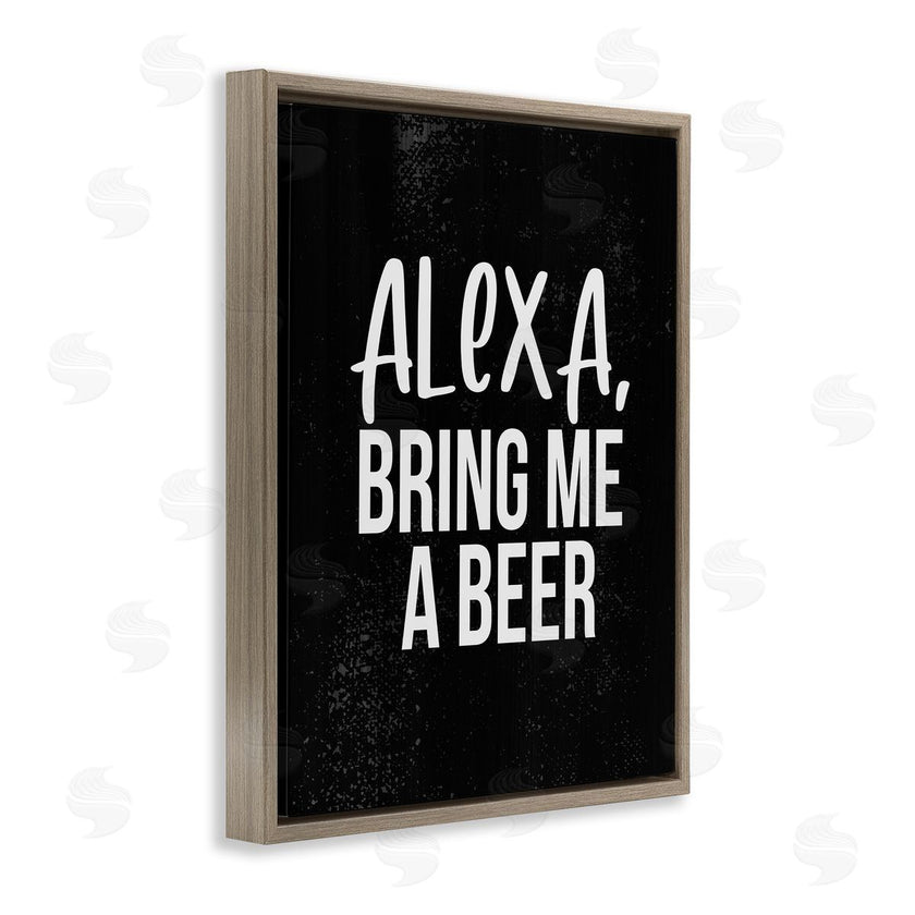 Stupell Studio | Alexa Bring Beer Chalk Style Design