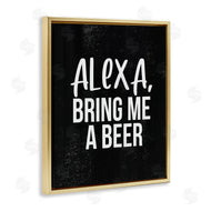 Stupell Studio | Alexa Bring Beer Chalk Style Design