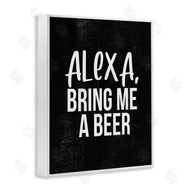 Stupell Studio | Alexa Bring Beer Chalk Style Design