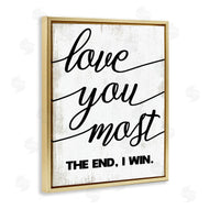 Stupell Studio | Love You Most Rustic Word Design