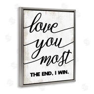 Stupell Studio | Love You Most Rustic Word Design