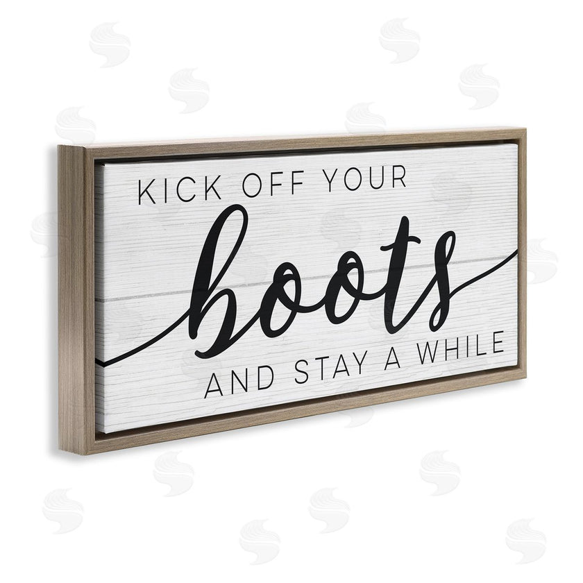 Stupell Studio | Rustic Kick Off Your Boots Sign