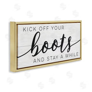 Stupell Studio | Rustic Kick Off Your Boots Sign