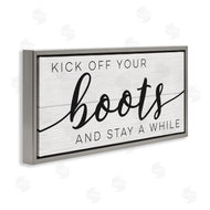 Stupell Studio | Rustic Kick Off Your Boots Sign